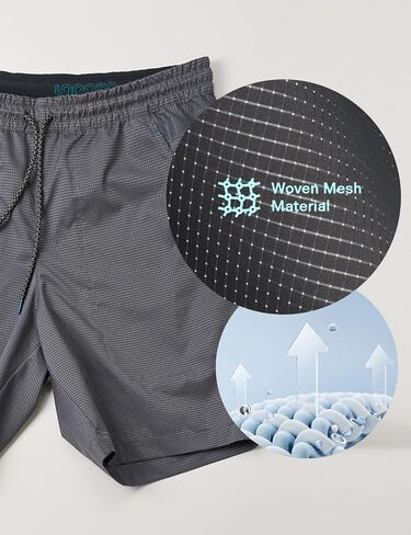 LAPASA Mens Athletic Shorts Performance Quick Dry & Moisture Wicking Active Lightweight Gym Running Workout Sport Summer M134 in Saudi Arabia