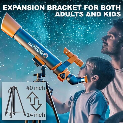 تلسكوب ، تلسكوب بيزجار للبالغين ، باهظة الطاقة ، بيلسكوب مقاس 500 مم من أجل المبتدئين في علم الفلك ، ومتعدد الأسماء بالكامل مع محول ترايبود وهاتف AZ Mount Mount in Kuwait