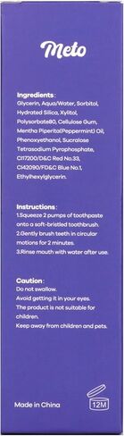 معجون أسنان ميتو بيربل لتبييض الأسنان (1 أونصة سائلة)، جل تبييض الأسنان، معجون أسنان أرجواني، معجون أسنان أرجواني مصحح اللون، معجون أسنان مبيض لإزالة بقع الأسنان in Kuwait