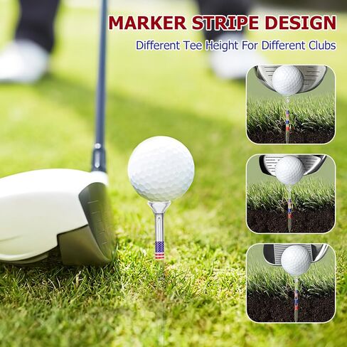 50pcs tees golf ، 3.30x0.43in acrylic golf ball roleder ، tee tee tee ، tee golf tee ، tee long golf ، حامل قمة لعبة الجولف ، ملحقات الجولف للرجال in Kuwait