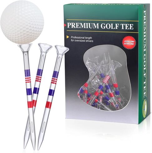 50pcs tees golf ، 3.30x0.43in acrylic golf ball roleder ، tee tee tee ، tee golf tee ، tee long golf ، حامل قمة لعبة الجولف ، ملحقات الجولف للرجال in Kuwait