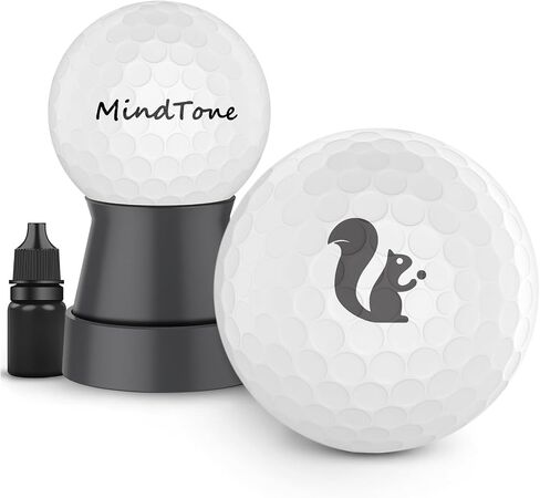 Golf Ball Stamper with Refillable Permanent Ink - Golf Ball Stamp Marker to Identify Golf Balls - Golfing Accessories Reusable Golf Ball Marking Tool Great Gifts for Men and Women Golfers in Saudi Arabia