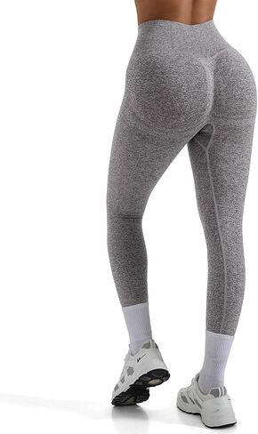 OMKAGI Butt Lifting Workout Leggings for Women Tummy Control Seamless Yoga Pants in Kuwait