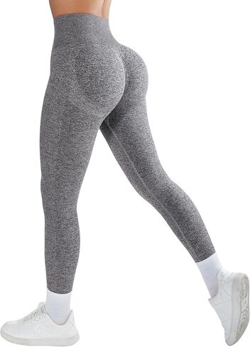 OMKAGI Butt Lifting Workout Leggings for Women Tummy Control Seamless Yoga Pants in Kuwait