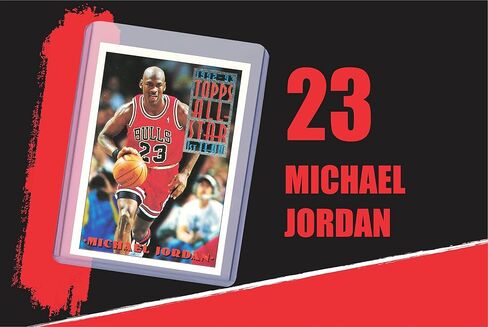 Michael Jordan MJ (5) Assorted Basketball Cards Bundle - Chicago Bulls Trading Cards - MVP # 23 in Saudi Arabia