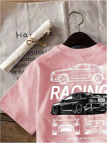 Women's Graphic Print Tees Tops Crew Neck Short Sleeve Summer Cute Casual T Shirts in Saudi Arabia
