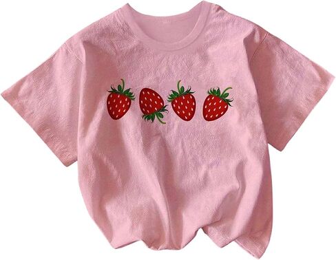 Women's Graphic Print Tees Tops Crew Neck Short Sleeve Summer Cute Casual T Shirts in Saudi Arabia