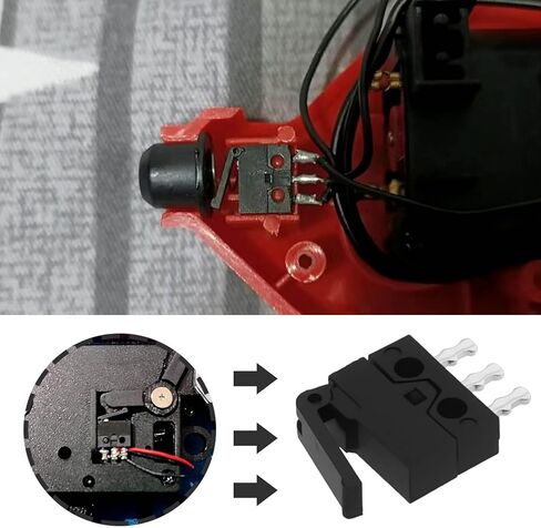 5pcs رافعة مصغرة microswitch 0.3a 6vdc 12.6 × 8.5 × 2.6 مم مفتاح SPDT لتطبيقات الجهد المنخفض للأجهزة المنزلية للسيارات الصناعية الأسود in Kuwait