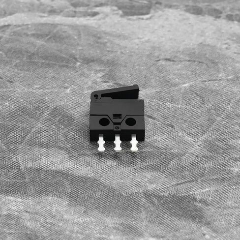 5pcs رافعة مصغرة microswitch 0.3a 6vdc 12.6 × 8.5 × 2.6 مم مفتاح SPDT لتطبيقات الجهد المنخفض للأجهزة المنزلية للسيارات الصناعية الأسود in Kuwait