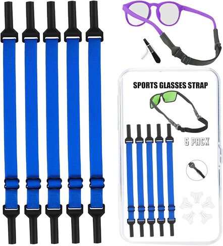 حزام نظارات الأطفال للفتيات الفتيات (6.5-10 بوصة) ، أحزمة نظارات السيليكون للنساء الرجال ، حزام نظارات الأطفال الصغار in Kuwait