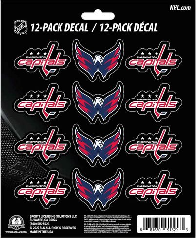 FANMATS NHL Unisex-Teen Mini Decal, 12-Pack in Saudi Arabia