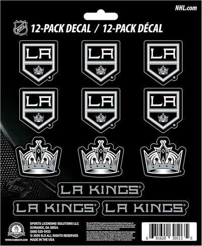 FANMATS NHL Unisex-Teen Mini Decal, 12-Pack in Saudi Arabia