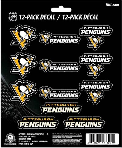 FANMATS NHL Unisex-Teen Mini Decal, 12-Pack in Saudi Arabia