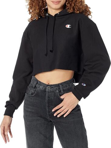 Champion Women's Cropped Pullover Hoodie, Reverse Weave Cropped Hooded Sweatshirt, Our Best Cropped Hoodies for Women in Saudi Arabia