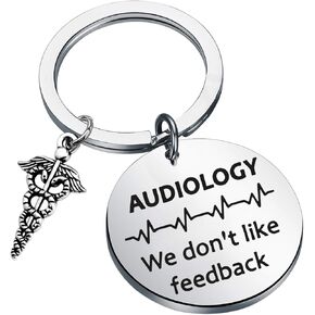 CENWA Audiologist Gift Audiology Student Graduation Gift Audiology We Don't Like Feedback Keychain