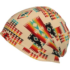 Native American Winter Knit Hats for Men Women Indian Hat Soft Warm Unisex Skull Cap Knit Beanie