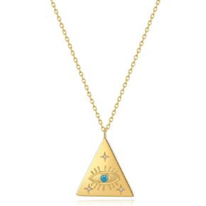 MRSXIA Gold Necklace for Women Pendant 18K Gold Filled Dainty Chain Simple Jewelry