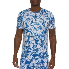 تي شيرت رجالي من Robert Graham بتصميم Beach Hibiscus Performance Graphic