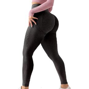 Women Seamless Workout Gym Leggings Smile high Waist Butt Lift Athletic Stretchy Tummy Control Yoga Pants Tights