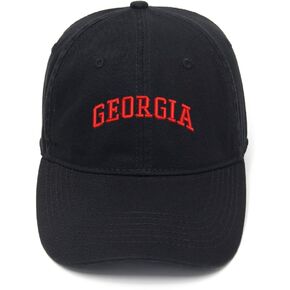 WINGZOO Men's Baseball Caps North Georgia - GA Embroidered Dad Hat Washed Cotton Adjustable Embroidery Cap