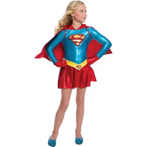 Rubie's Girls DC Comics Supergirl Costume Dress, Small,Multicolor