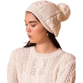 Emma 100% Alpaca Wool Hat Knit, Unisex Soft Beanie Handmade Garment Winter Hats for Men and Women
