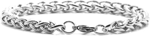 Xusamss Fashion Stainless Steel Wheat Link Bracelet,9.0" Wrist in Saudi Arabia