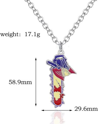 قلادة SONGCHANGJEWELRY بالمنشار Denji Pochita - قلادة بالمنشار Pochita Denji التأثيرية - إكسسوارات مجوهرات هدايا أنيمي لمحبي النساء والرجال in Kuwait