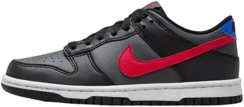 Nike Dunk Low Big Kid أسود/أحمر جامعي-أبيض مقاس 4.5 in Saudi Arabia