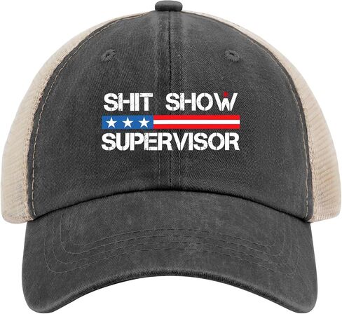 قبعات ميمي للرجال Shit Show Supervisor Cap Meme Gifts للرجال in Kuwait