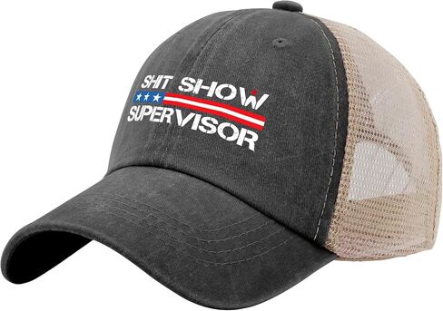 قبعات ميمي للرجال Shit Show Supervisor Cap Meme Gifts للرجال in Kuwait