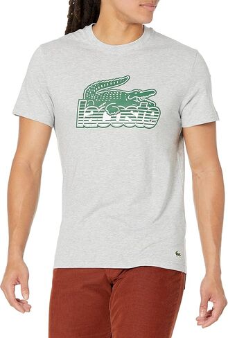 Lacoste Contemporary Collection's Men's Short Sleeve Regular Fit Front Graphic Tee Shirt in Saudi Arabia