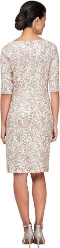 Alex Evenings Women's L Neck Knee Length Shift Dress in Saudi Arabia