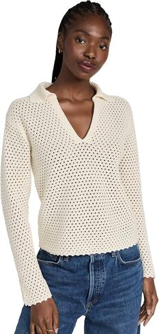 Vince Women's Textured Baja Pullover in Saudi Arabia