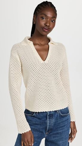 Vince Women's Textured Baja Pullover in Saudi Arabia