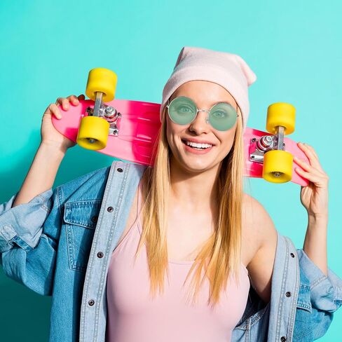 Kanayu 50pairs Round Hippie Sunglasses Packs Circle Colored Lens Sunglasses Retro 60s 70s Style Glasses Eyewear for Women Men in Saudi Arabia