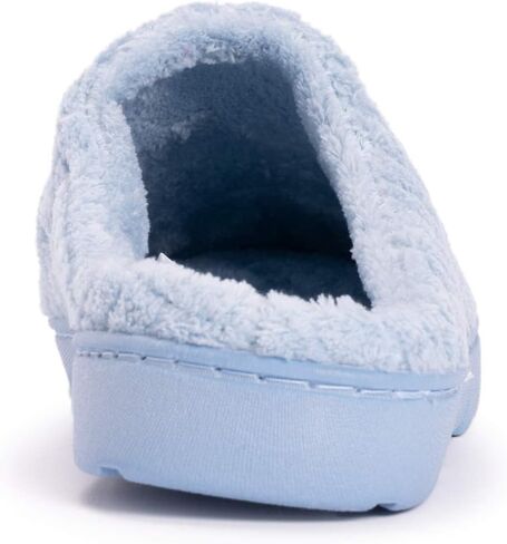 MUK LUKS womens Women's Micro Chenille Clog Slipper, Blue, X-Large US in Saudi Arabia