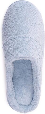 MUK LUKS womens Women's Micro Chenille Clog Slipper, Blue, X-Large US in Saudi Arabia