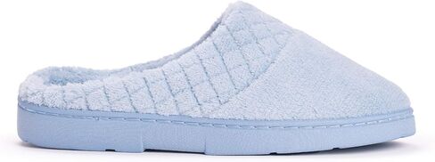 MUK LUKS womens Women's Micro Chenille Clog Slipper, Blue, X-Large US in Saudi Arabia