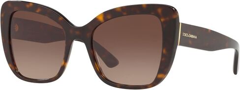 Dolce & Gabbana DG 4348 502/13 Havana Plastic Butterfly Sunglasses Brown Gradient Lens in Saudi Arabia