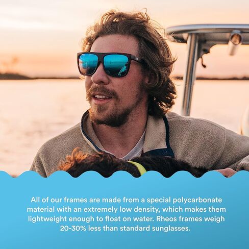 النظارات الشمسية المستقطبة العائمة Rheos Breakers | حماية من الأشعة فوق البنفسجية | ظلال عائمة | مضاد للوهج | للجنسين in Kuwait