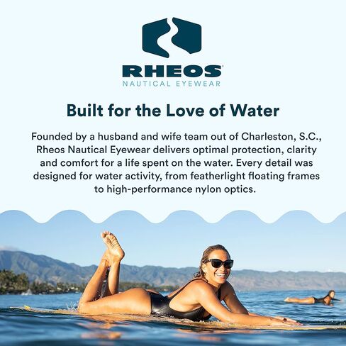 النظارات الشمسية المستقطبة العائمة Rheos Breakers | حماية من الأشعة فوق البنفسجية | ظلال عائمة | مضاد للوهج | للجنسين in Kuwait