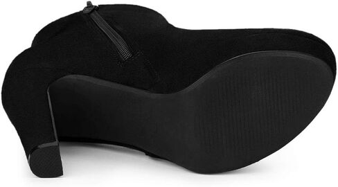 Allegra K Women's Round Toe Chunky High Heel Platform Ankle Boots in Saudi Arabia