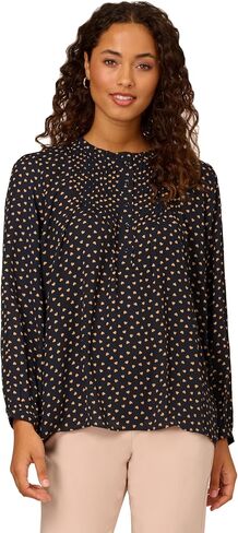 Women's Pintuck Button Down Blouse in Kuwait