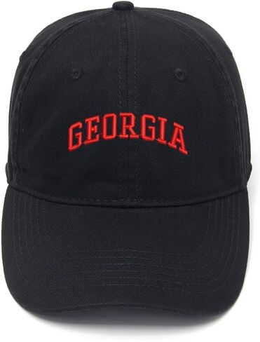 WINGZOO Men's Baseball Caps North Georgia - GA Embroidered Dad Hat Washed Cotton Adjustable Embroidery Cap in Saudi Arabia