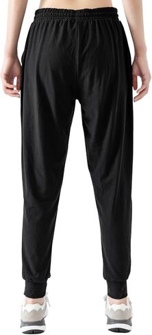 2 Pack Womens Jogger Pants with Pockets Soft Tapered Joggers Sweatpants for Women Drawstring Lounge Pants in Saudi Arabia