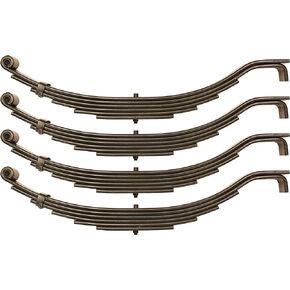 LIBRA Trailer Leaf Spring 6 Leaf Slipper 4000# Capacity for 8000# 8K Axle -Set 4