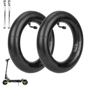 ulip (2 Pack 10x2.5 Replacement Inner Tubes with 90 Degree for Nanrobot D4 Plus D6+ Gotrax Gmax Ultra Mantis 10 Pro SE Kugoo M4 Zero 10X VSETT Scooter