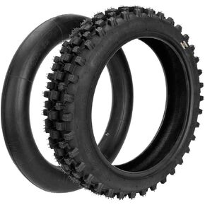 HIAORS 3.00-12 80/100-12 Rear Tire with Inner Tube Set for KLX110 DRZ110 CRF70 CRF110F RM65 KX65 PW80 Dirt Pit Bike CRF Honda Off Road Motorcycle Motocross