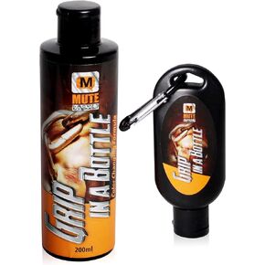 MUTE Liquid Athletic Chalk with Rosin, 50 Milliliter and 200 Milliliter Combination Set